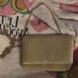 Elegant Gold Chain Clutch